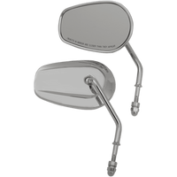 DRAG SPECIALTIES Replacement Mirrors Short Stem Chrome