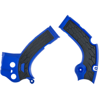 ACERBIS X-Grip Frame Guards Blue/Black YZ 250F/450F/WR250F/450F