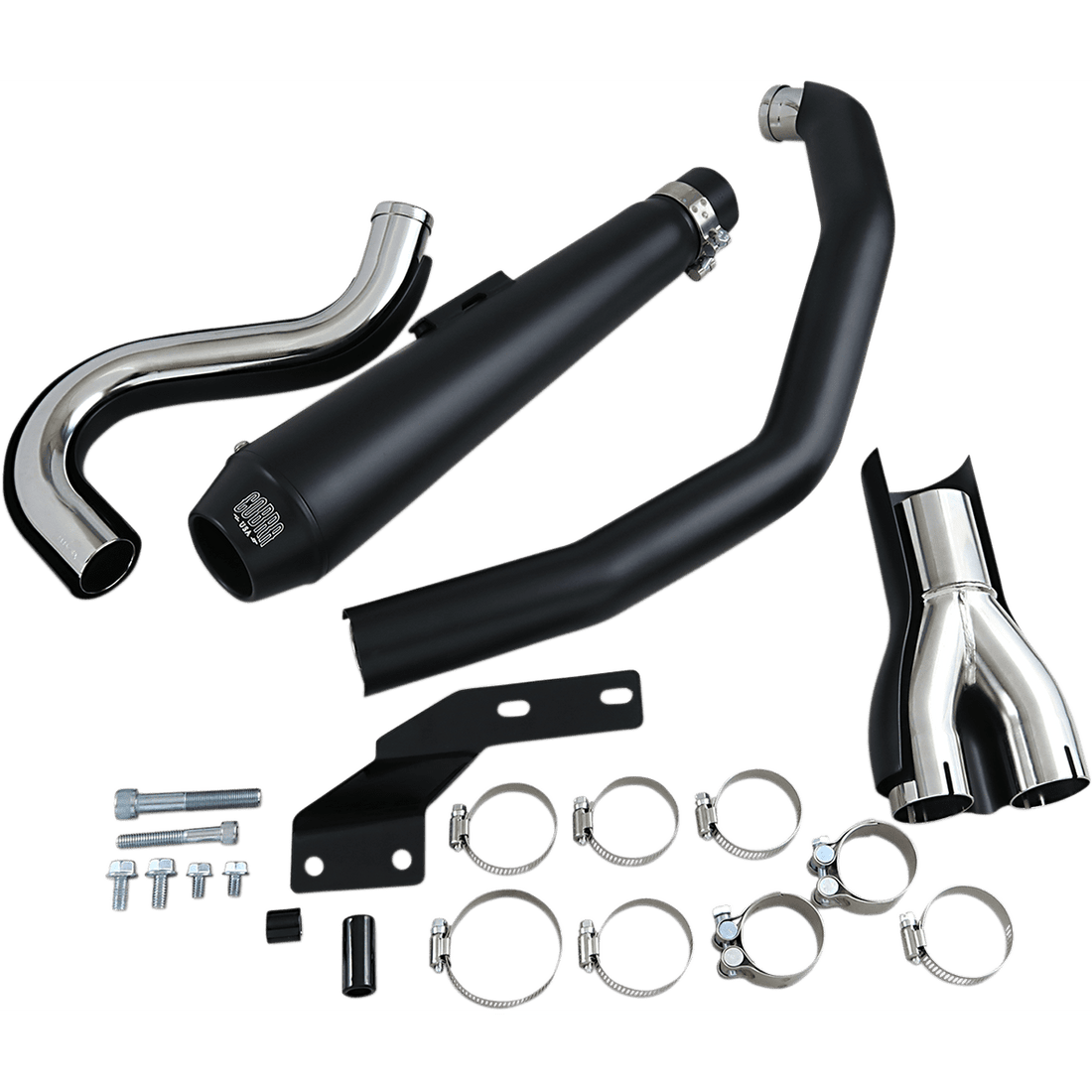 COBRA El Diablo Exhaust Black '88-'06 Softail 6485B