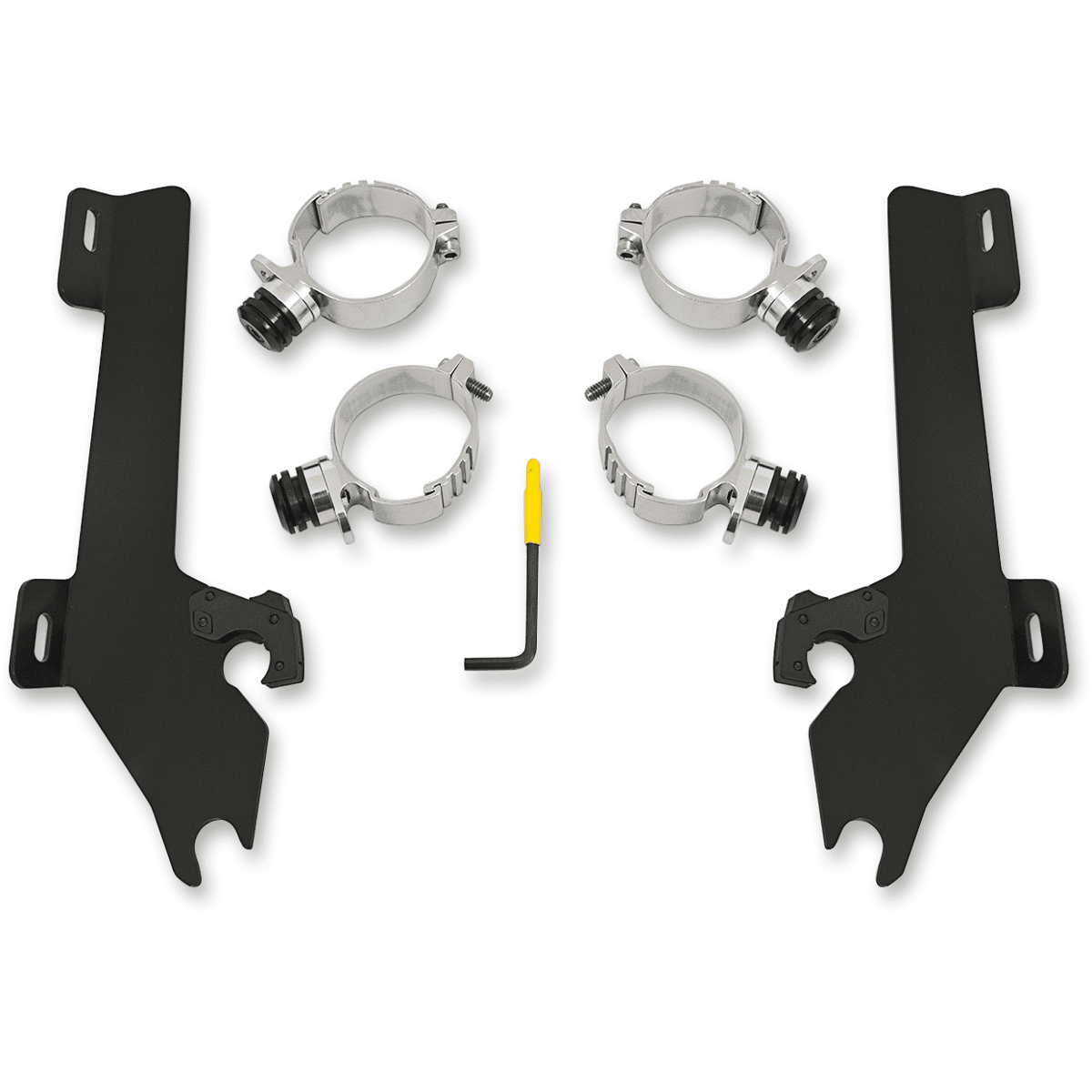 MEMPHIS SHADES Batwing Trigger Lock Mounting Kit Kingpin Black MEK1928