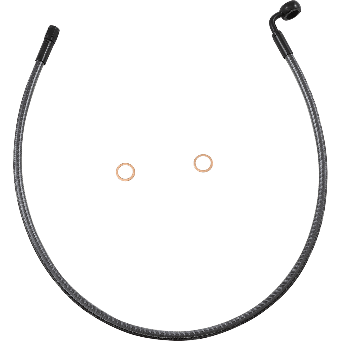 MAGNUM SHIELDING Brake Line Front 12 mm 90° 28" KARBONFIBR AS778028