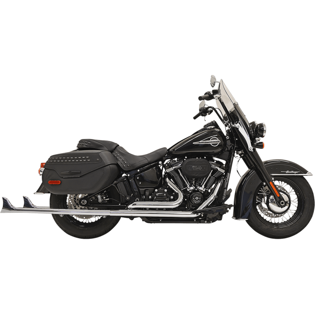 BASSANI XHAUST Fishtail Exhaust without Baffle 39" 1S76E39