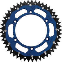 MOOSE RACING Dual Sprocket Blue 49 Tooth