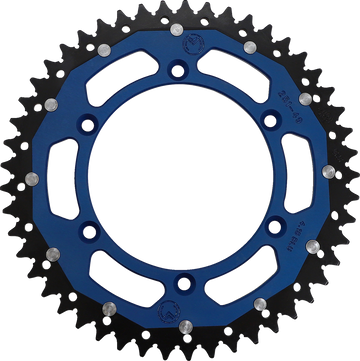 MOOSE RACING Dual Sprocket Blue 49 Tooth