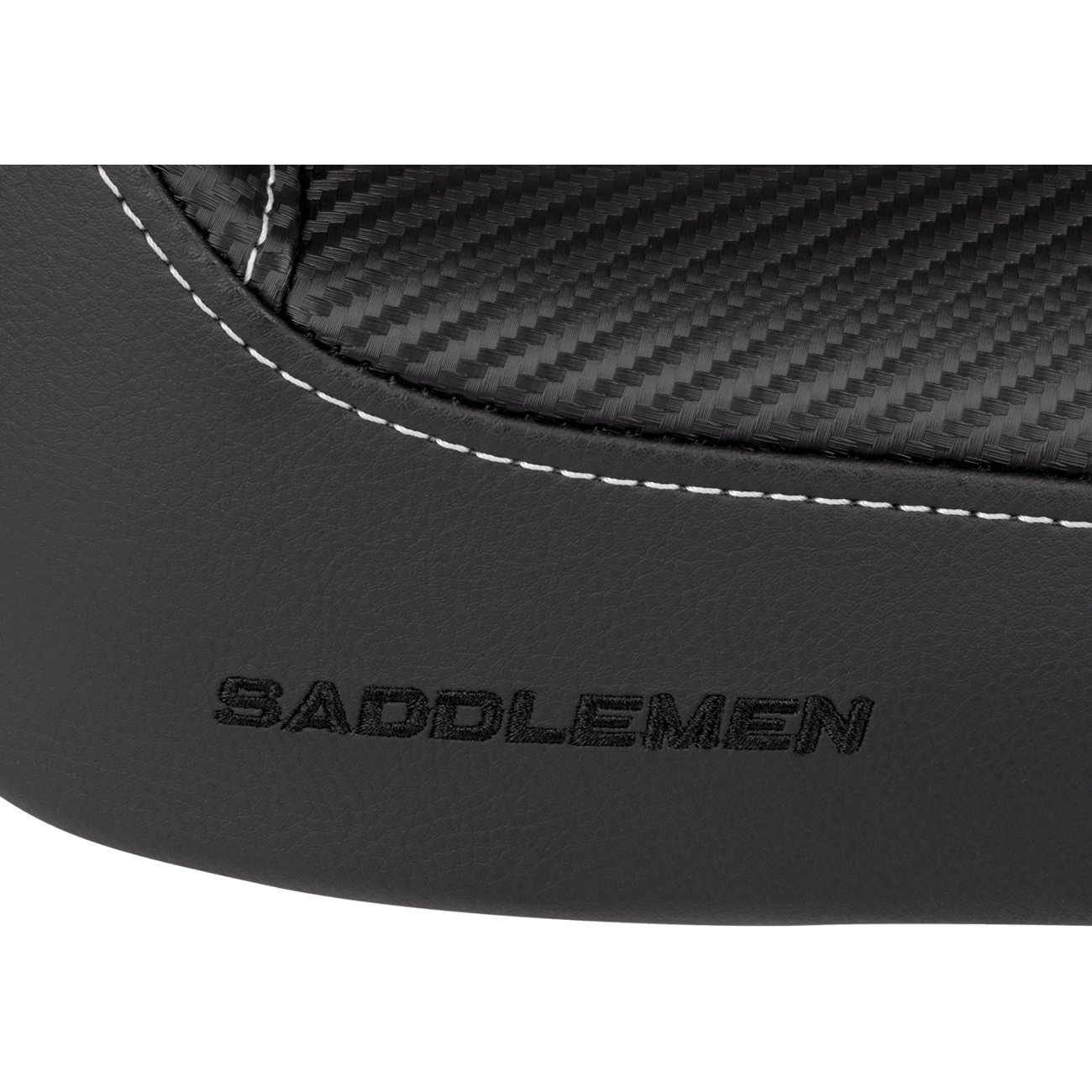 SADDLEMEN Dominator Solo Seat w/o Backrest- Black w/ Gray Stitching FXD/WG '96-'03 896040042