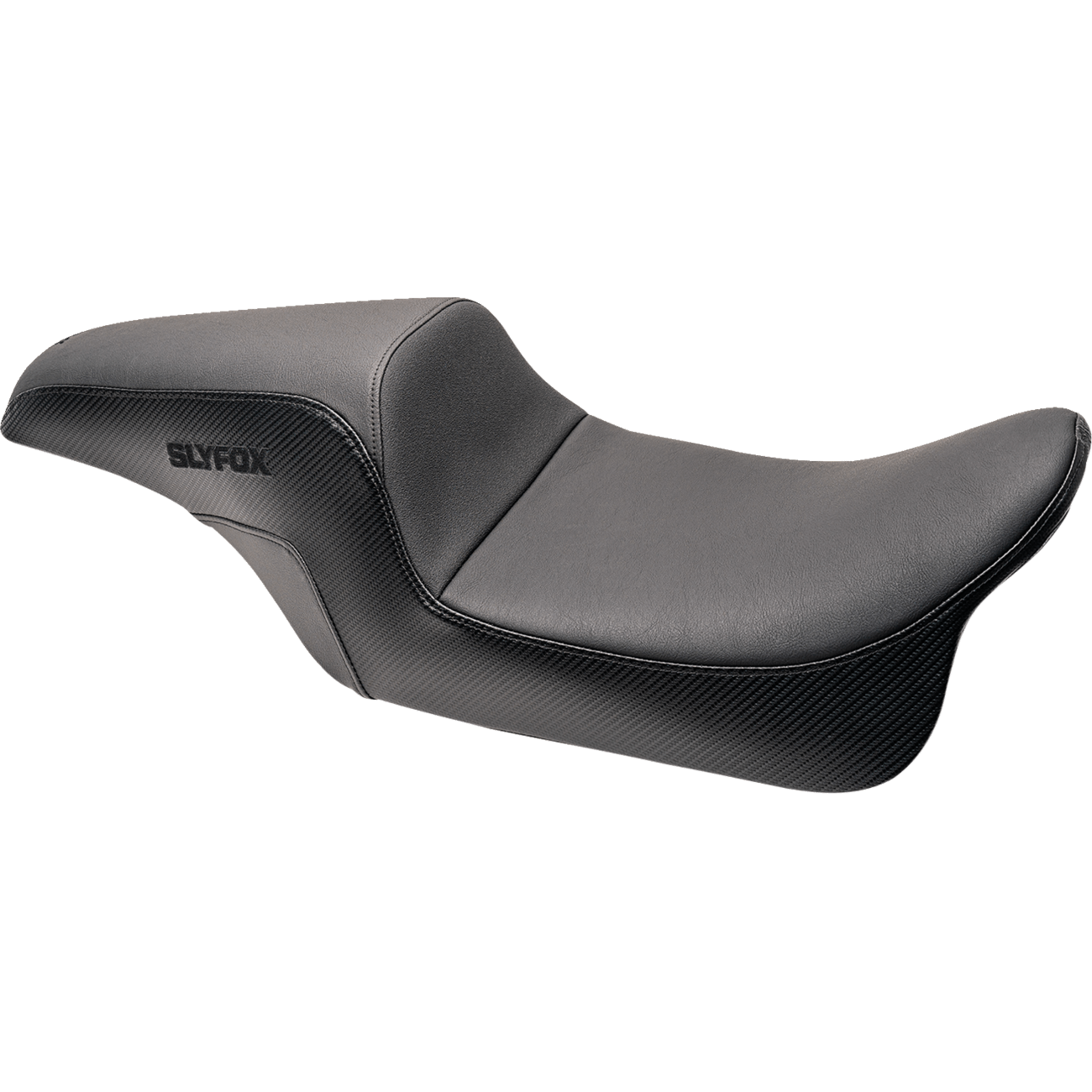 SLYFOX Slyfox Seat Black Logo Smooth Vinyl Carbon Fiber FL '08-'23 08011614