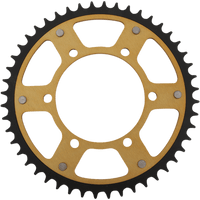 SUPERSPROX Stealth Rear Sprocket 48 Tooth Gold Kawasaki/Yamaha/Suzuki RST48648GLD