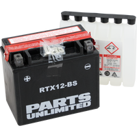 PARTS UNLIMITED AGM Battery RTX12-BS .60 L