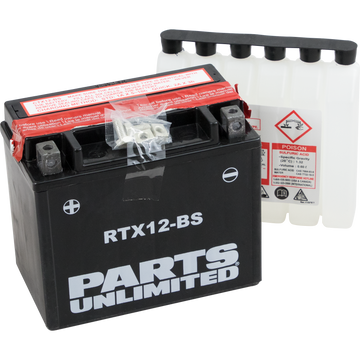 PARTS UNLIMITED AGM Battery RTX12-BS .60 L