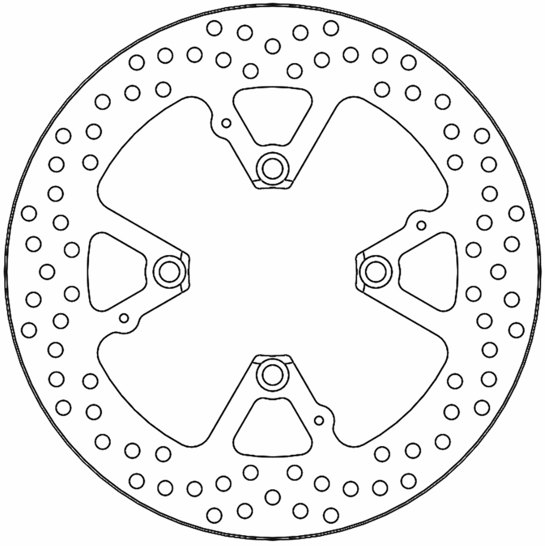 MOTO-MASTER Brake Rotor Rear Flame 110382PU