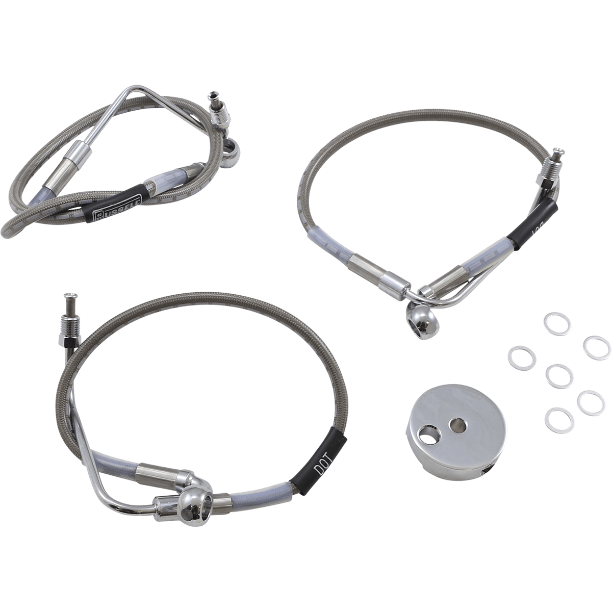 RUSSELL Brake Line Front Stainless Steel R08756DS