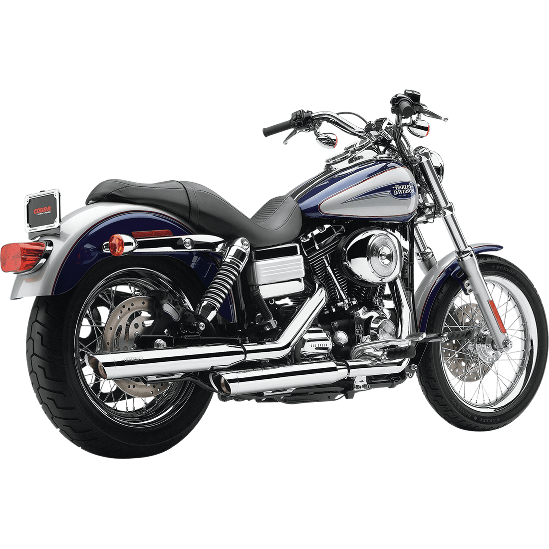 COBRA Slashcut Mufflers Chrome '95-'17 FXD 6005