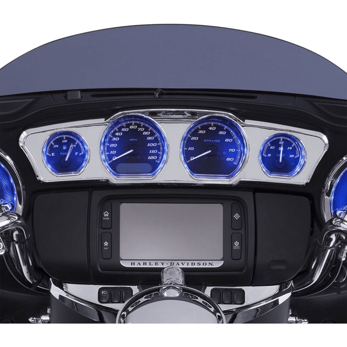 CIRO Dash Accent with LEDs Chrome 42200