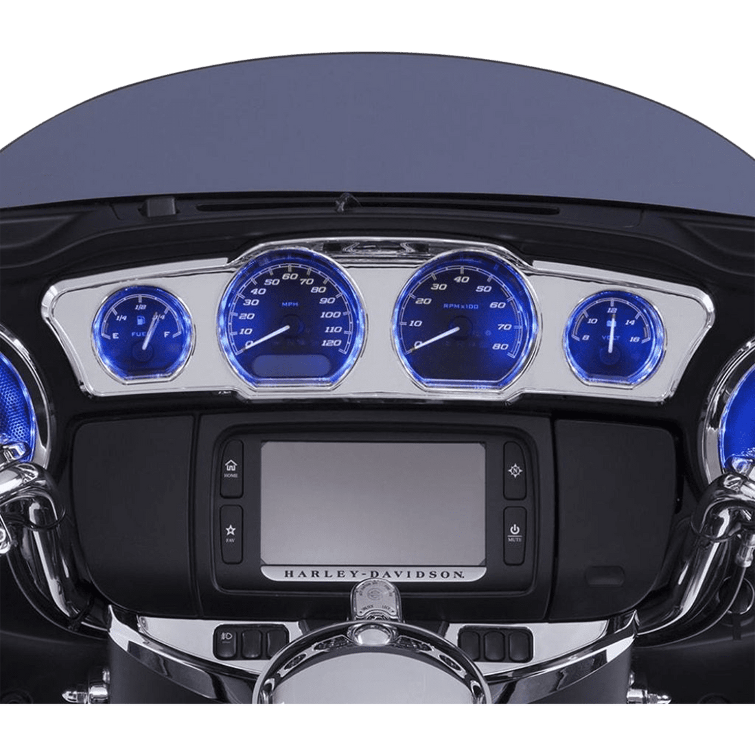 CIRO Dash Accent with LEDs Chrome 42200