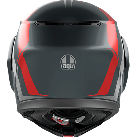 AGV Streetmodular Helmet Resia Matte Gray/Silver/Red Small 2118296002006S