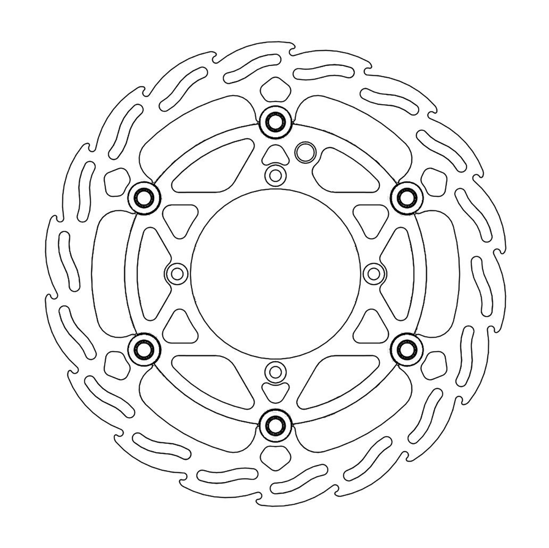 MOTO-MASTER Brake Rotor Front Flame 112160PU
