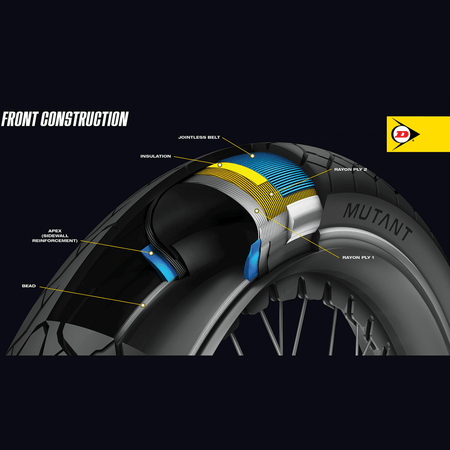 DUNLOP Tire Mutant Front 120/70ZR17 58W 45255200