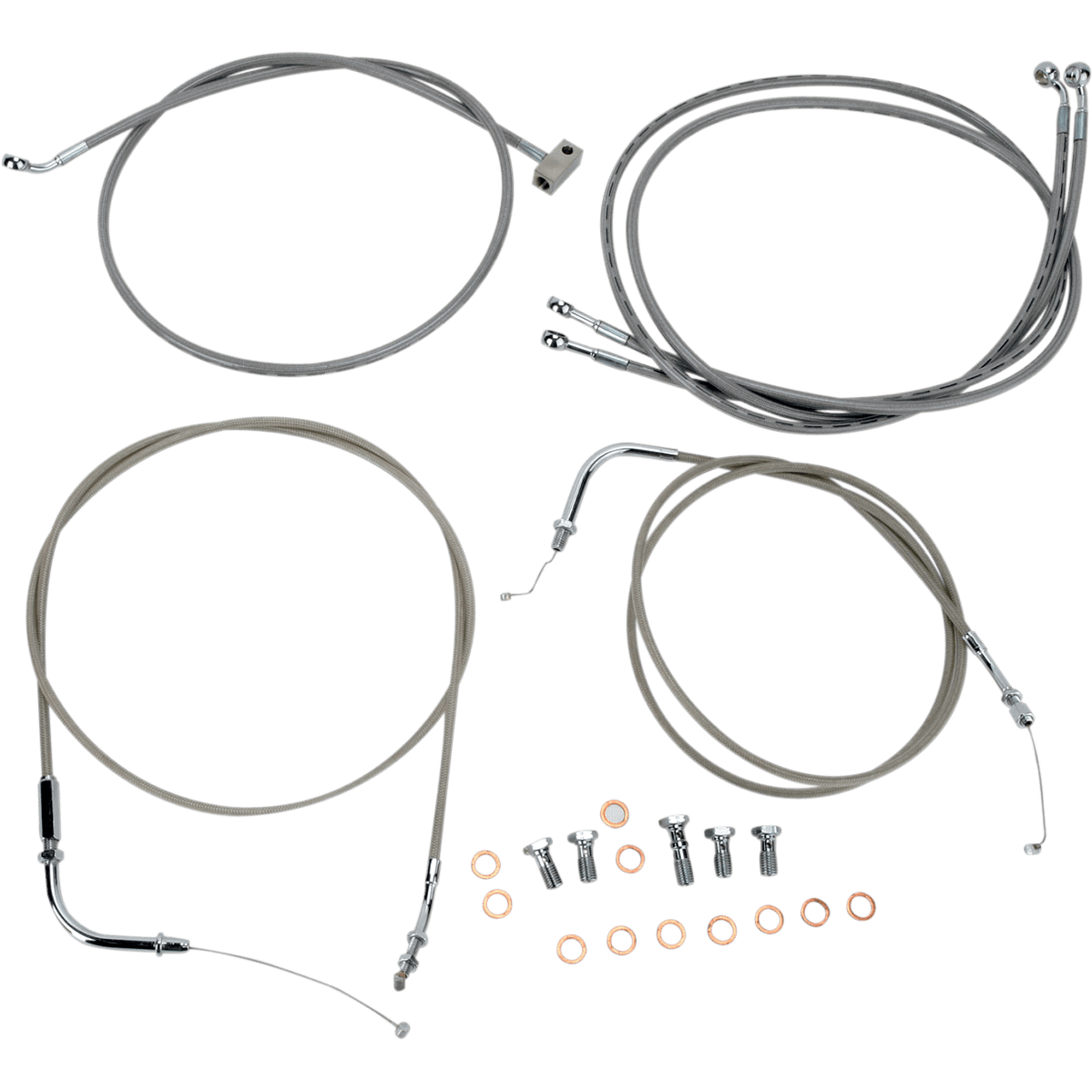 BARON Cable Line Kit 18" 20" Roadliner Stainless Steel BA8059KT18