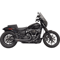 BASSANI XHAUST 2-into-1 Ripper Short Exhaust System Black 49-State 1S73RBE