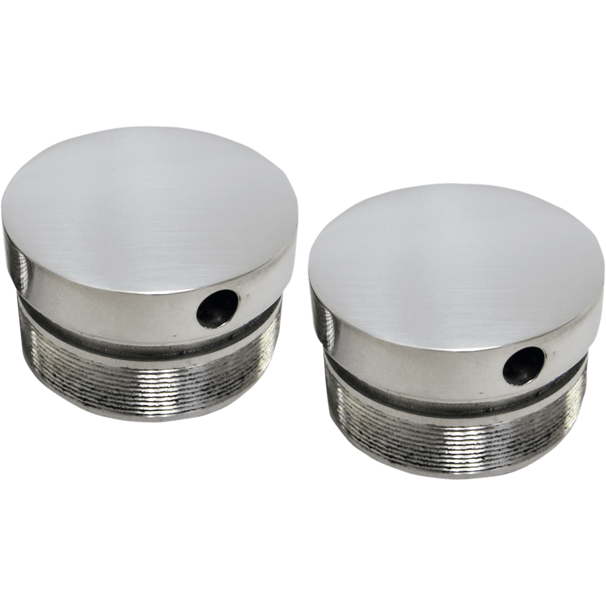 LA CHOPPERS Flush-Mount Fork Cap Polished 49 mm LA750449