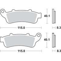 SBS HS Brake Pads 735HS