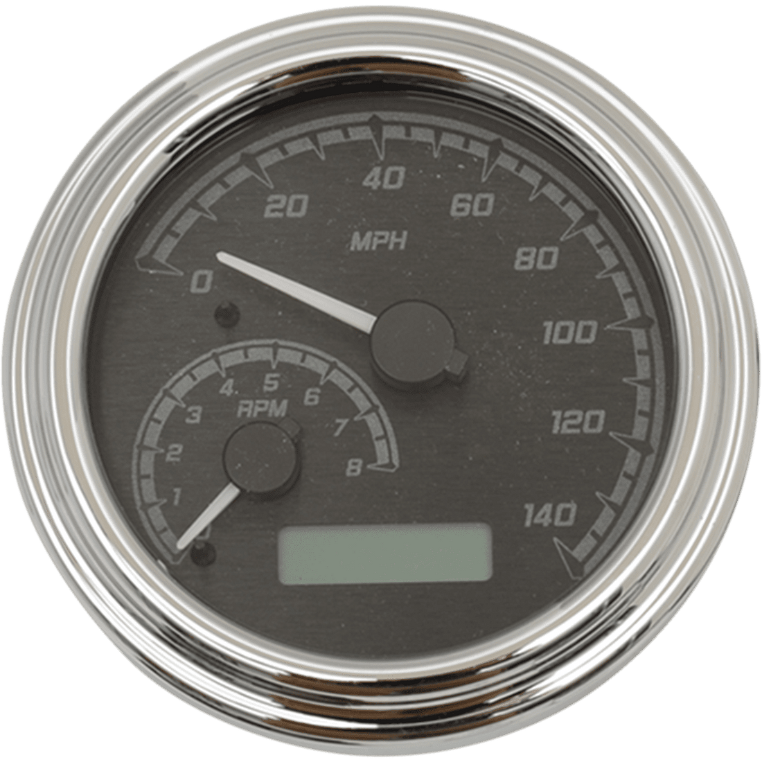 DAKOTA DIGITAL MXV Series Fatbob Analog/Digital Gauge System Black/Gray/Chrome MVX2004KGC