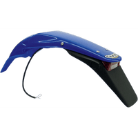 UFO Enduro Rear Fender with 21/5W Light Reflex Blue