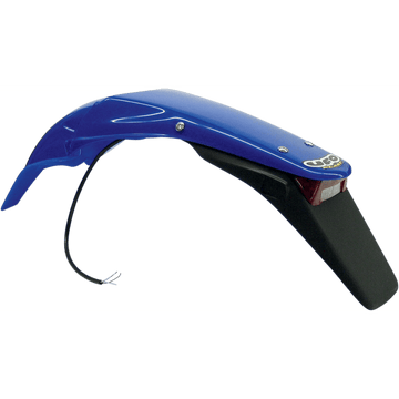 UFO Enduro Rear Fender with 21/5W Light Reflex Blue