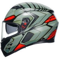 AGV K3 Helmet Decept Matte Black/Green/Red Large 2118381004010L