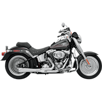 BASSANI XHAUST 2:1 Exhaust Chrome Short Softail 12112J