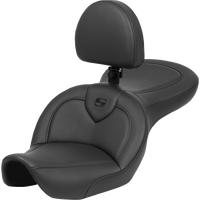 SADDLEMEN Roadsofa™ Seat with Backrest Black FXDWG '96-'23 89605187BR