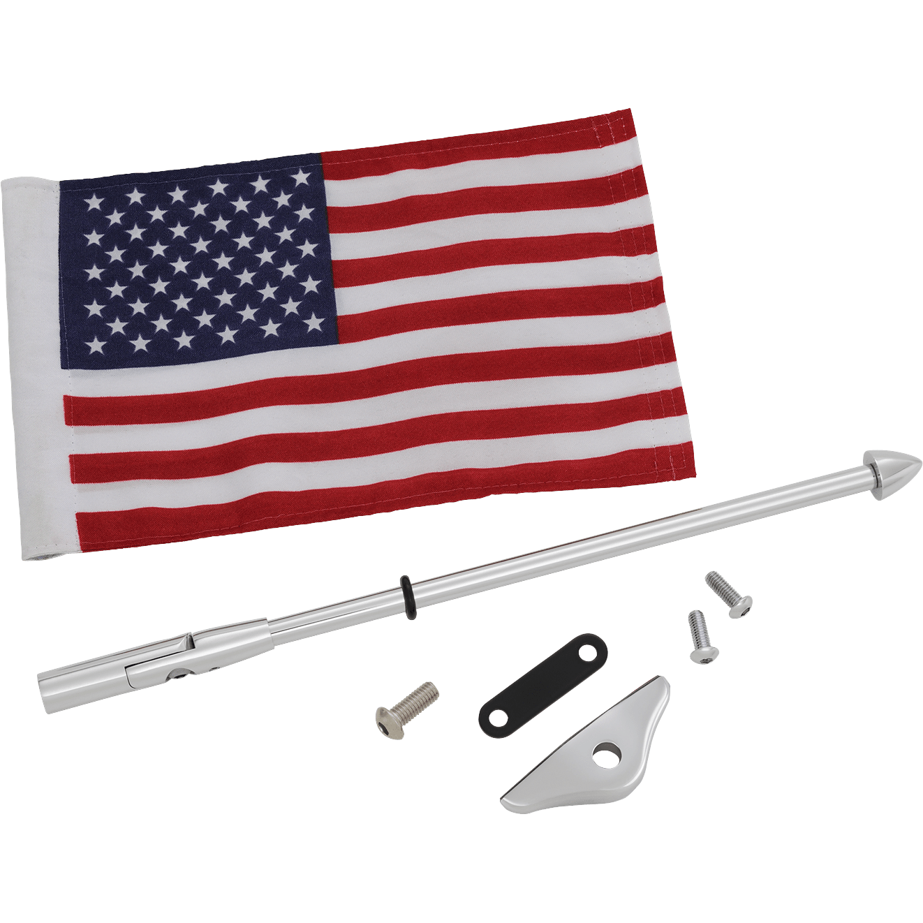 SHOW CHROME Folding Flag Pole Chrome GL 1800 52965