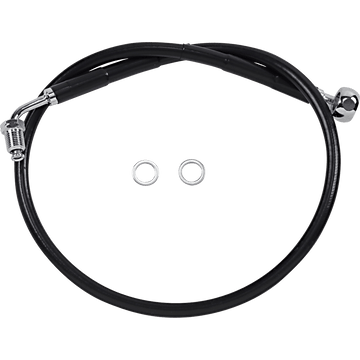 DRAG SPECIALTIES Brake Line +4" Black '18-'21 Softail