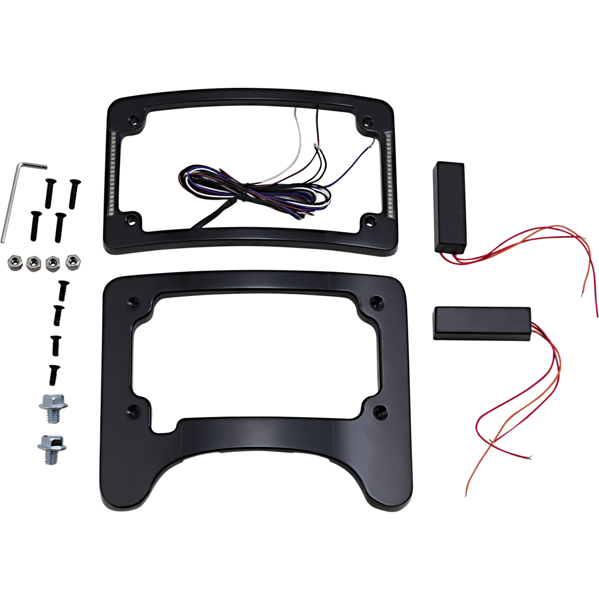 CUSTOM DYNAMICS License Plate Frame/Turn Signal Eliminator Black TSELIM06BCMB