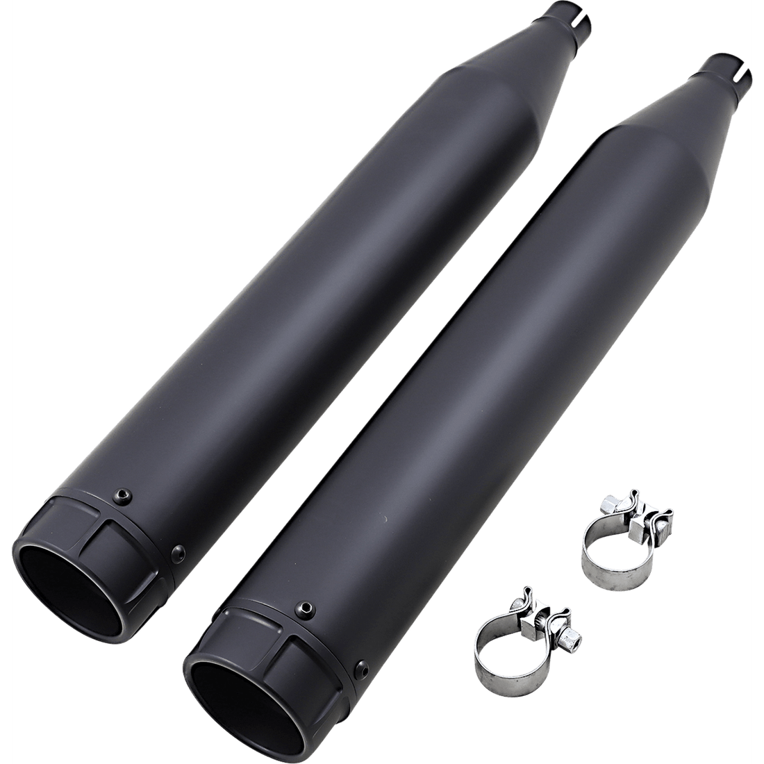 VANCE & HINES 4-1/2" Torquer Mufflers for '95-'16 FL Black 46673