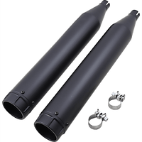 VANCE & HINES 4-1/2" Torquer Mufflers for '95-'16 FL Black 46673