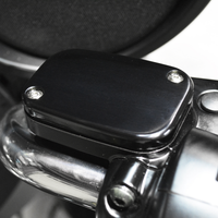 JOKER MACHINE Master Cylinder Cover Brake Front Smooth Black