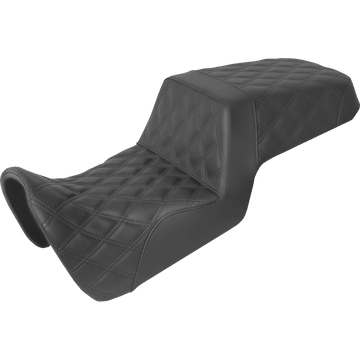 SADDLEMEN Step-Up Seat Full Lattice Stitch Black Pan America '21-'23 82134175