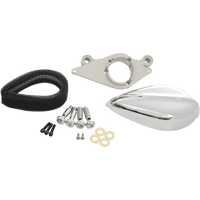 PAUGHCO Teardrop Air Cleaner Assembly Kit Chrome 701201