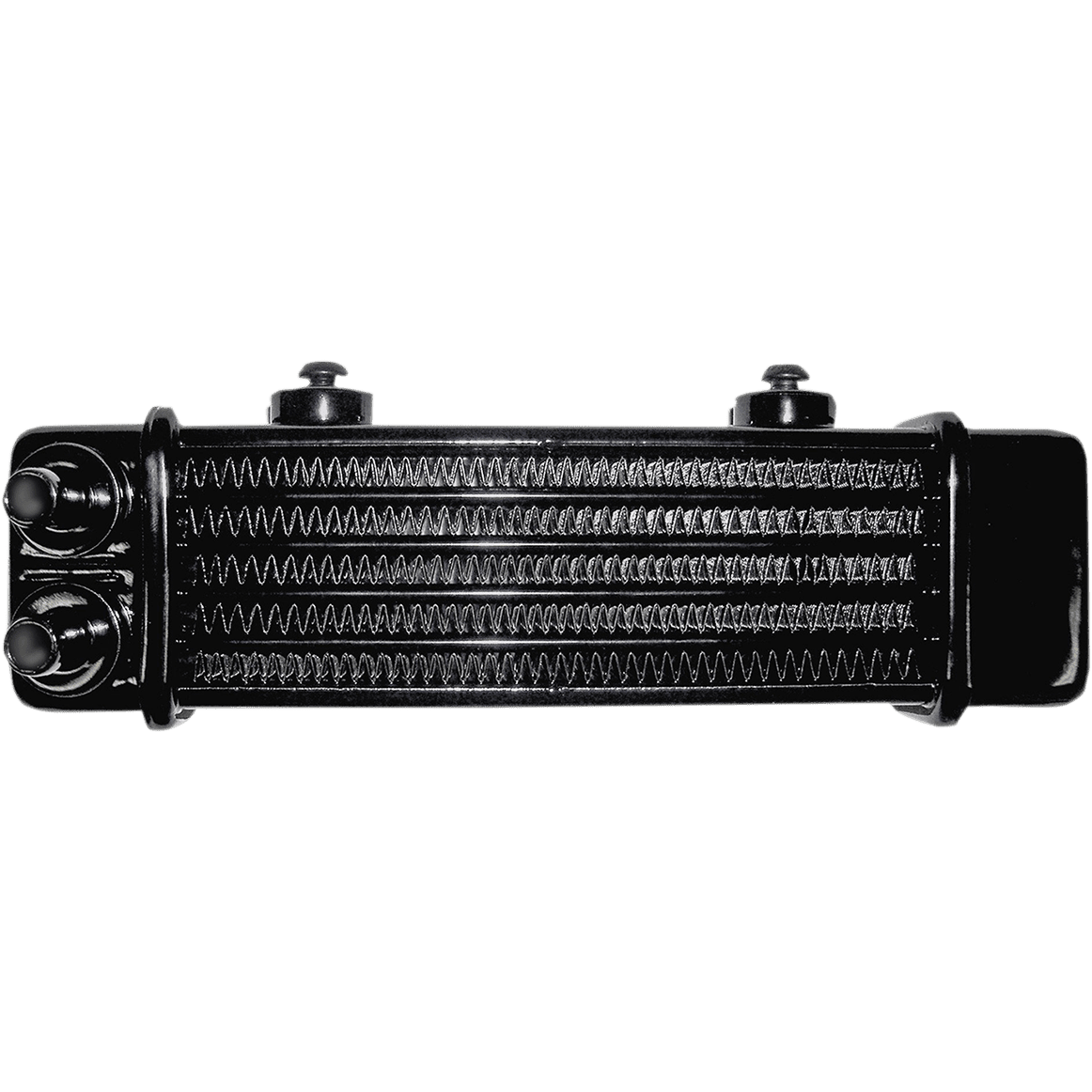 JAGG OIL COOLERS Universal Oil Cooler 6-Row Gloss Black 3100