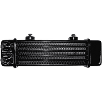 JAGG OIL COOLERS Universal Oil Cooler 6-Row Gloss Black 3100