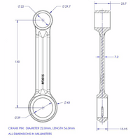 VINTCO Connecting Rod Kit KR2015