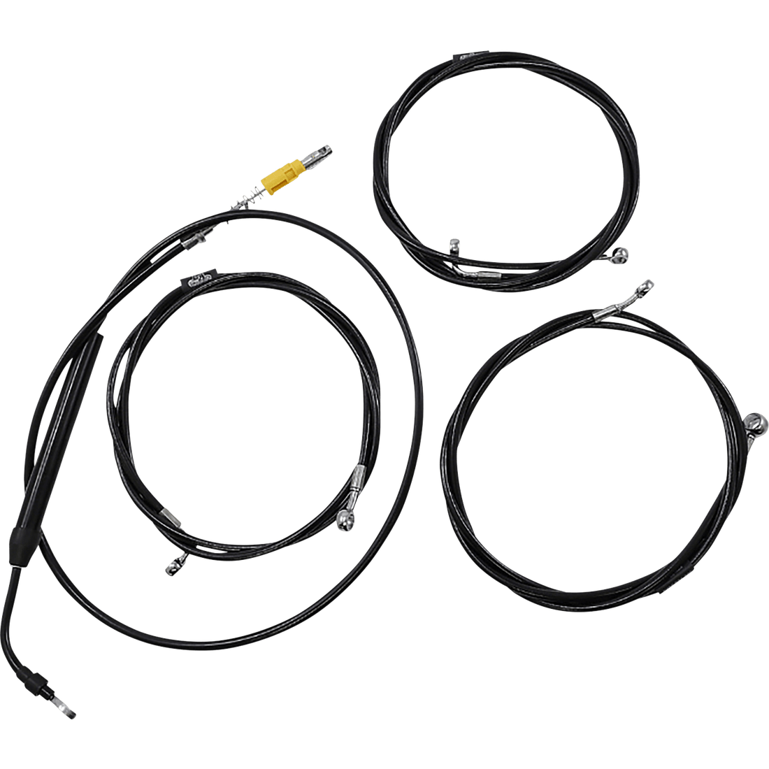 LA CHOPPERS Handlebar Cable/Brake Line Kit 15" 17" Ape Hanger Handlebars Midnight LA8058KT16M