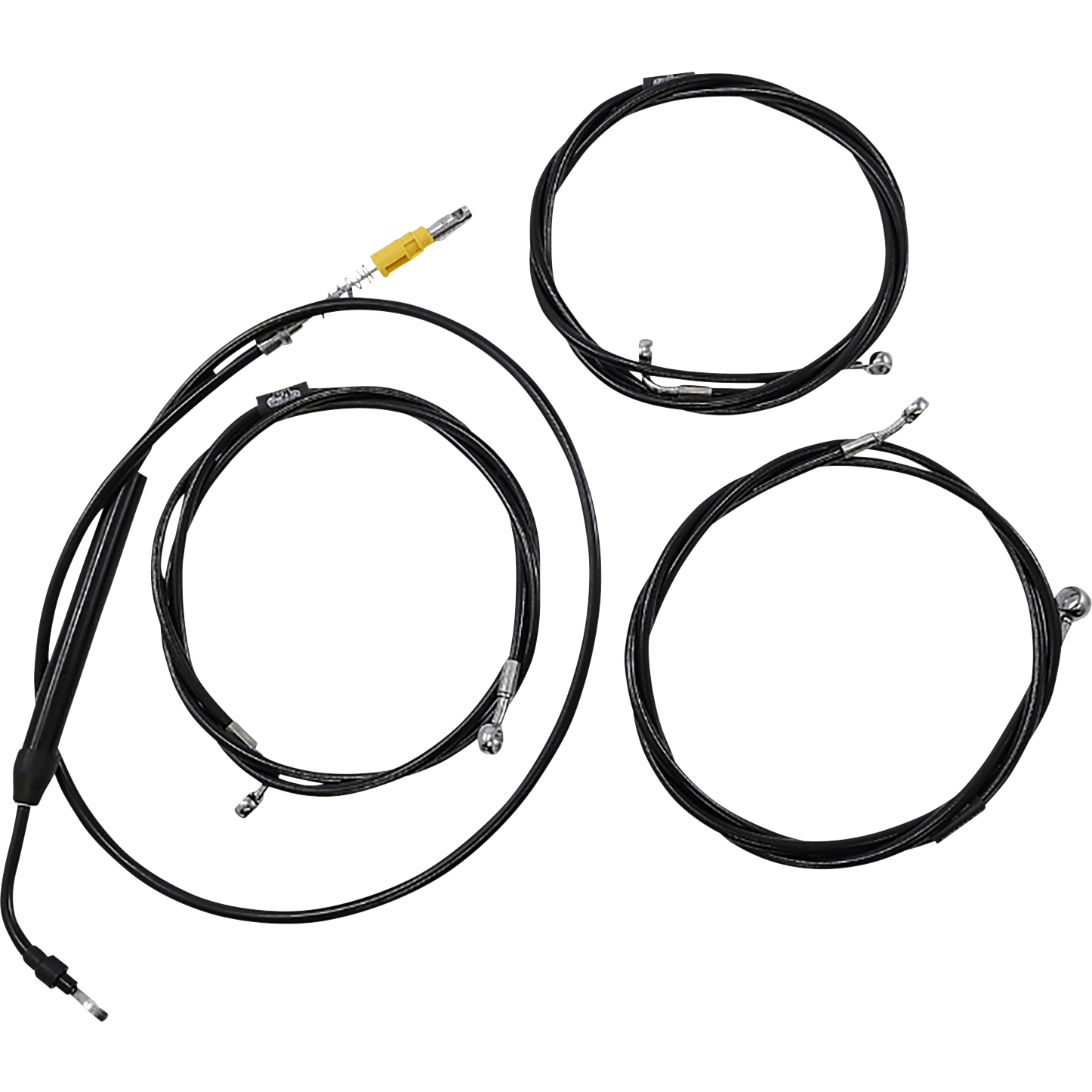 LA CHOPPERS Handlebar Cable/Brake Line Kit 15" 17" Ape Hanger Handlebars Midnight LA8058KT16M