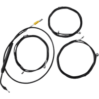 LA CHOPPERS Handlebar Cable/Brake Line Kit 15" 17" Ape Hanger Handlebars Midnight LA8058KT16M