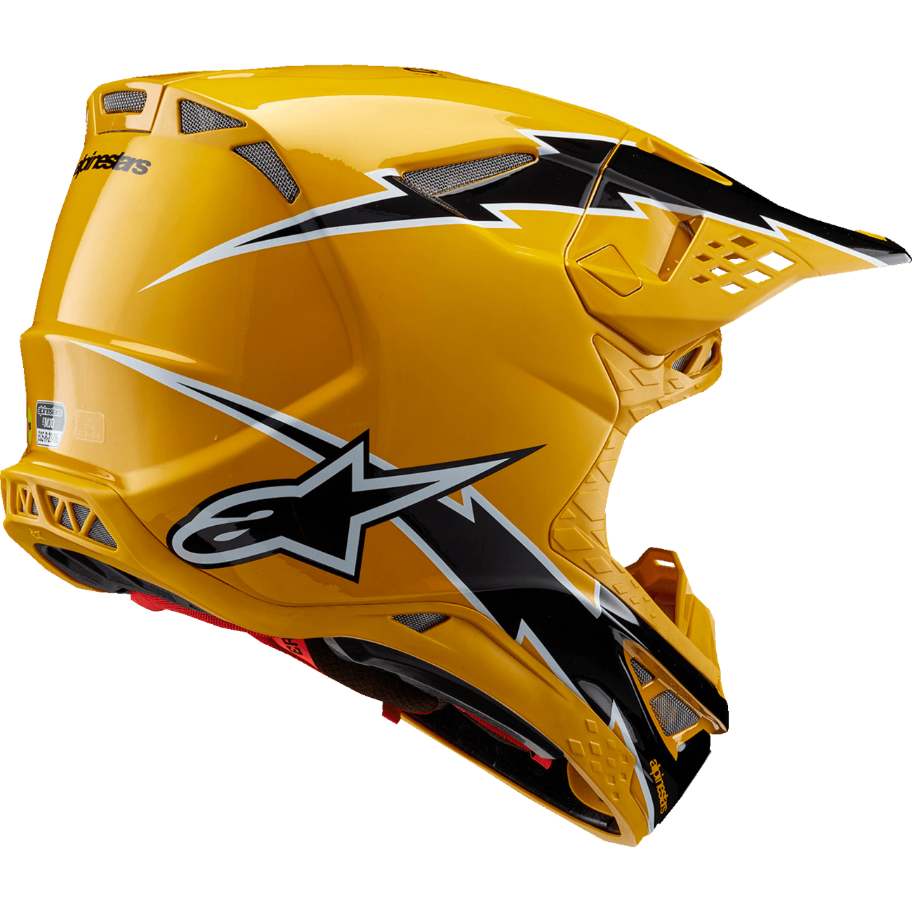 ALPINESTARS Supertech M10 Helmet Ampress MIPS® Gloss Black/Yellow Large 83008231414L