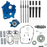 S&S CYCLE Cam Chest Kit with Plate Gear Drive Oil Cooled 475 Cam Black Pushrods M8 3101014A