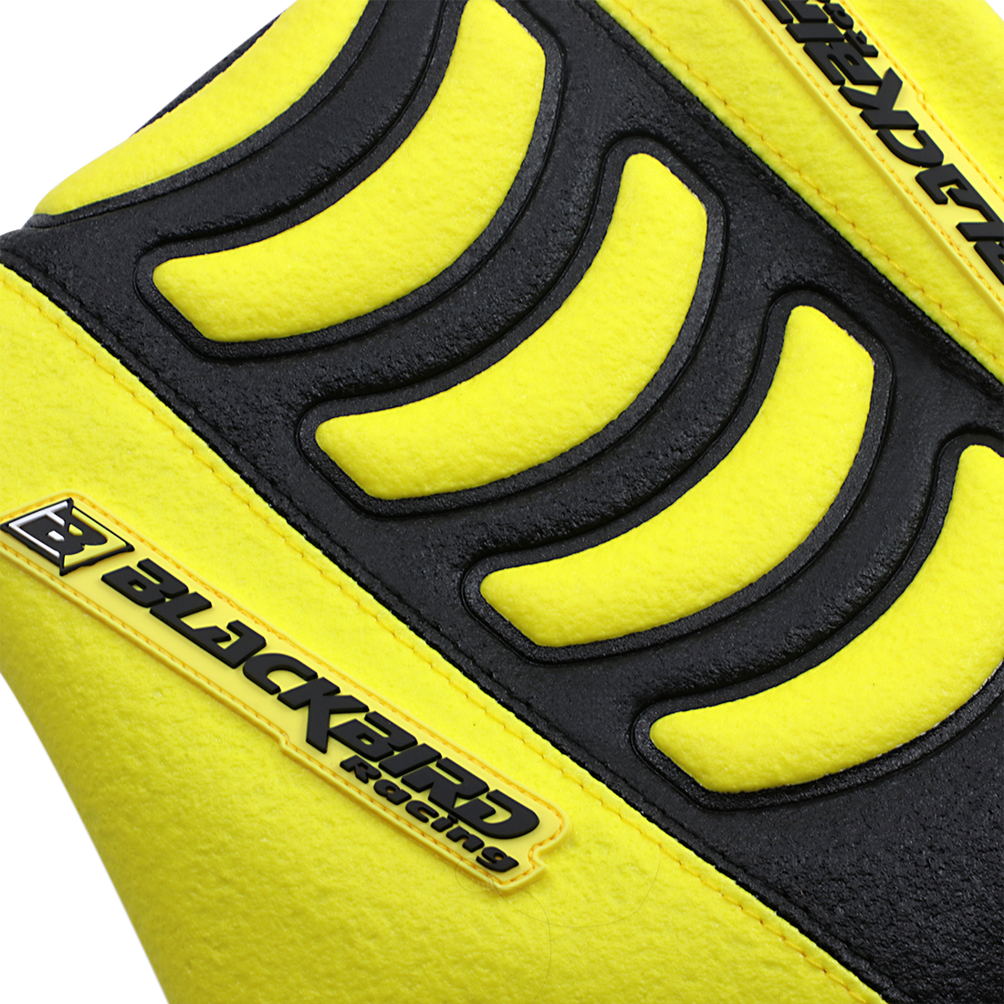 BLACKBIRD RACING Double Grip 3 Seat Cover Black/Yellow Suzuki