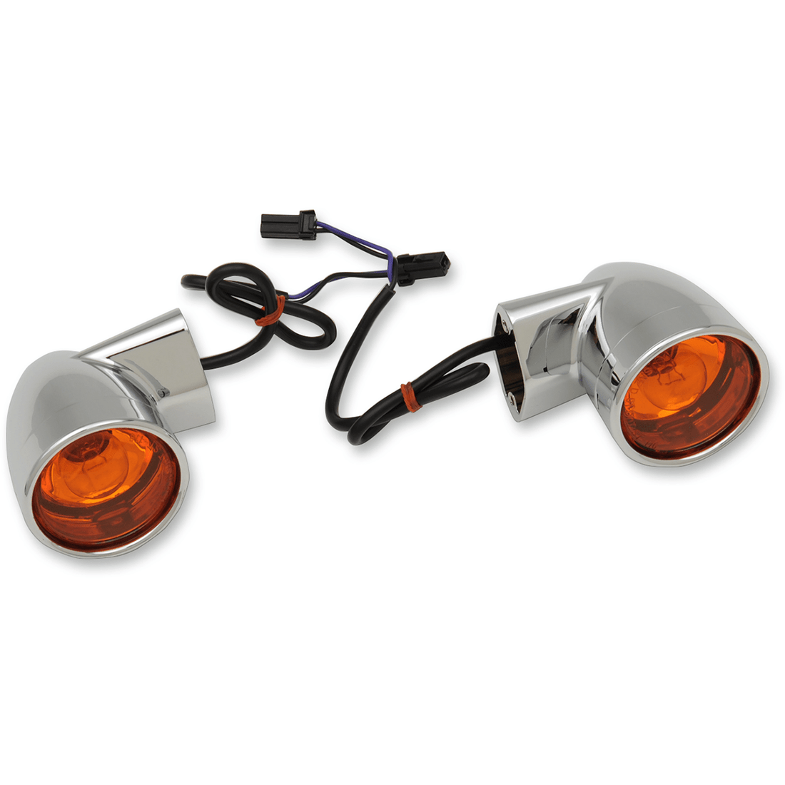 DRAG SPECIALTIES Rear Bullet Turn Signal Lights FLT Chrome