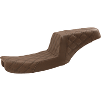 SADDLEMEN Step-Up Seat Full Lattice Stitch Brown Dyna 89104175BR